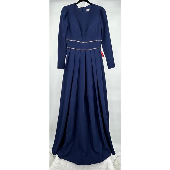 Mac‎ Duggal [ 6 ] A Line Rhinestone Waist Evening Gown #55705 - Picture 3 of 11